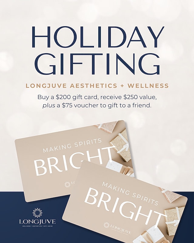Holiday gifting promotion for Longjuve gift cards.